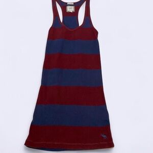 Abercrombie & Fitch Red and Blue Striped Top